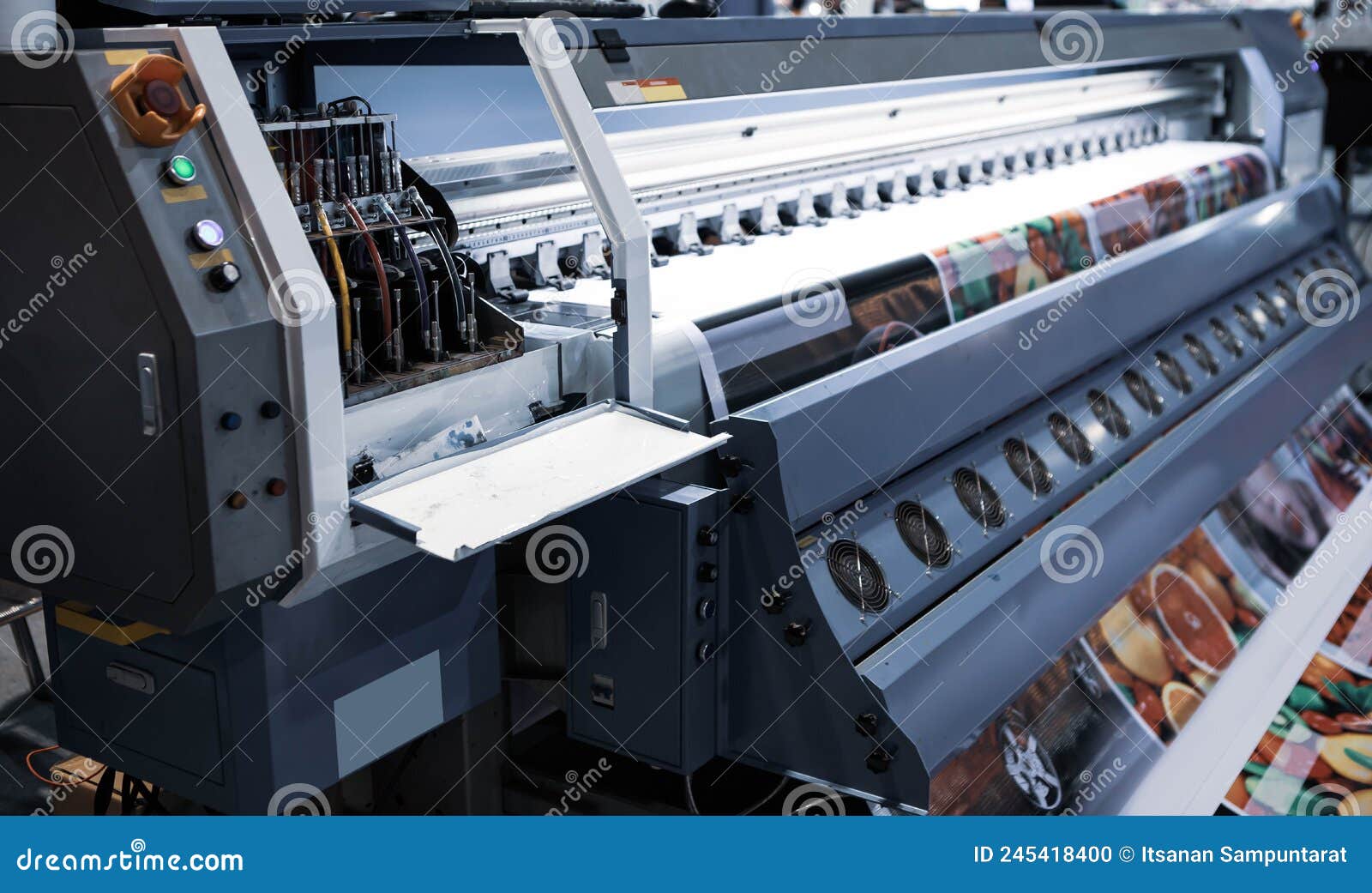 Wide format inkjet printer stock photo. Image of offset 245418400