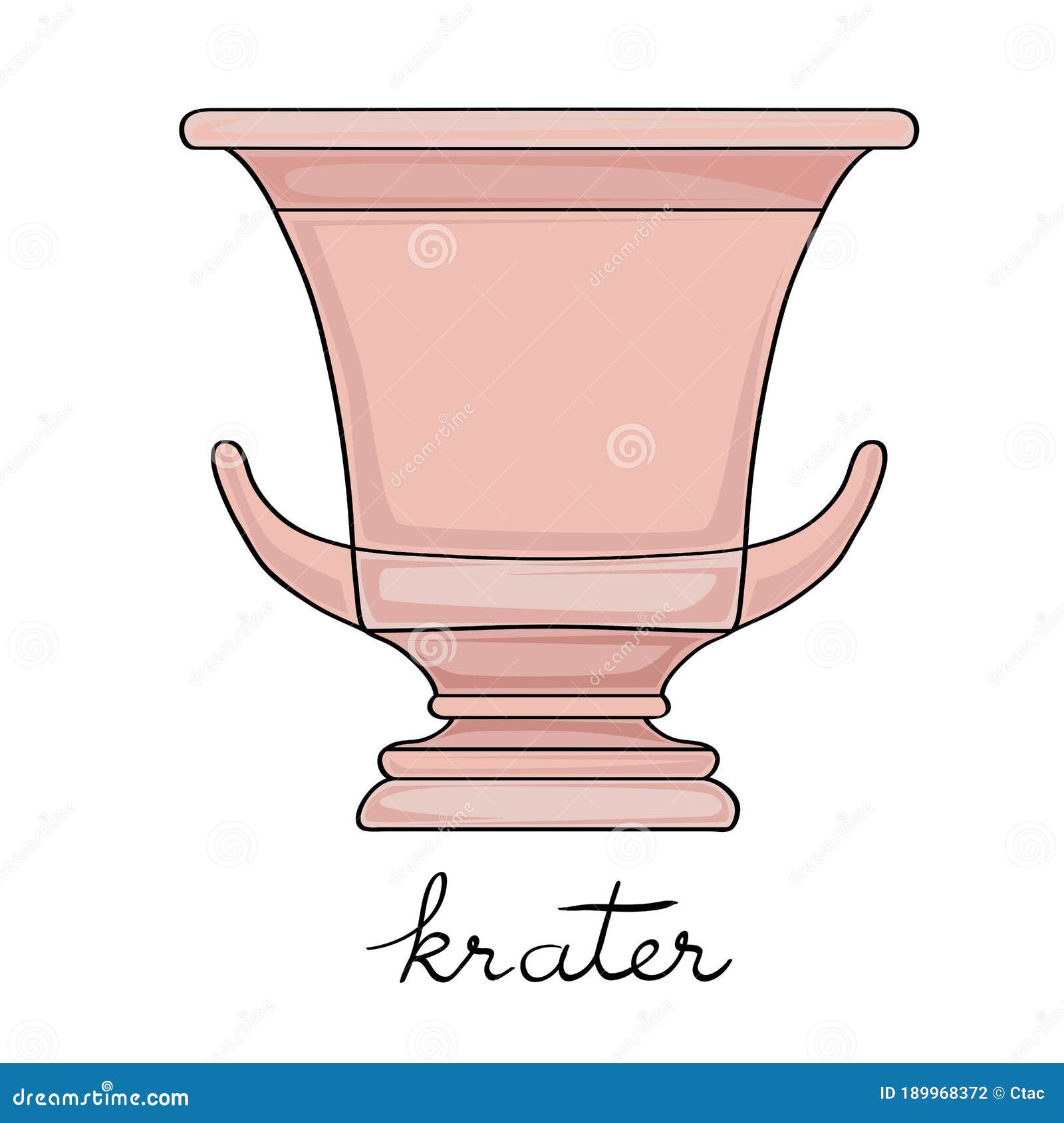 widen krater greek vessel cartoon  with text