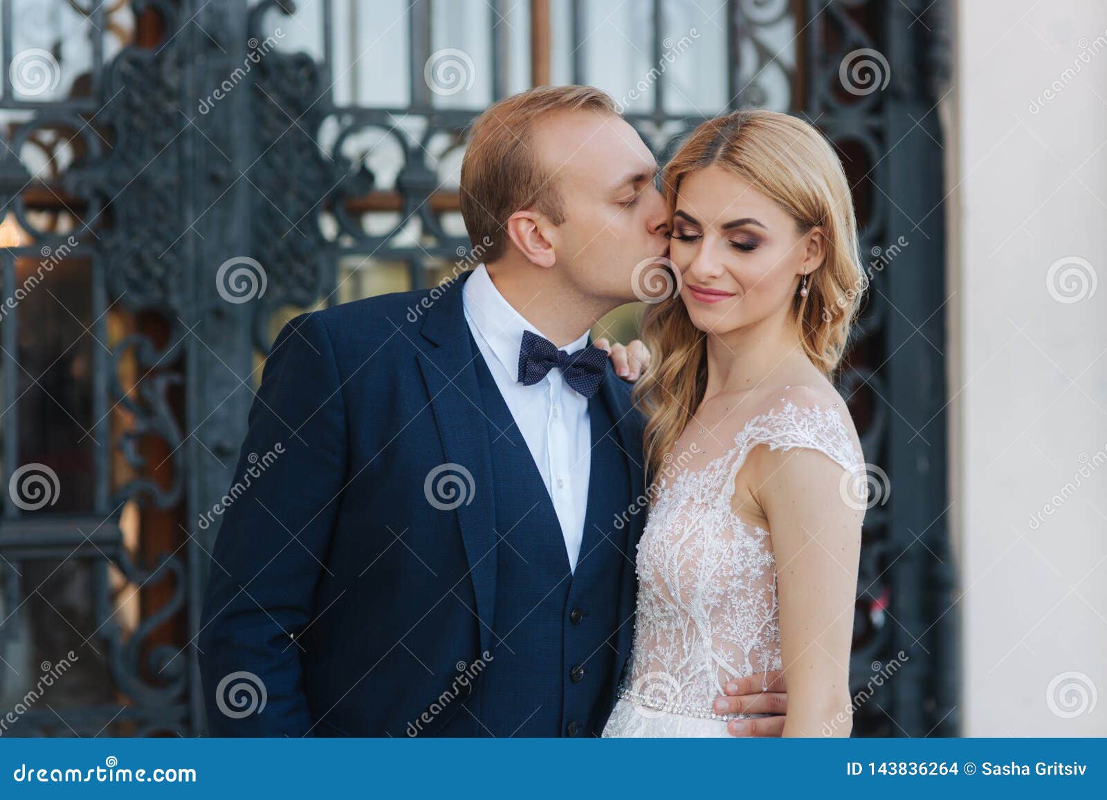 Wife with Her Husband Walking by the Pal pic