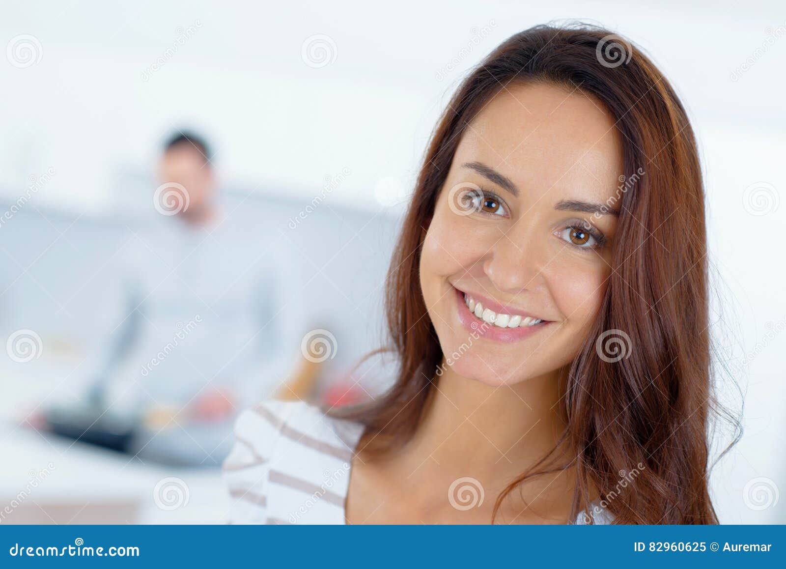 Wife letting husband cook stock image. Image of happy 82960625
