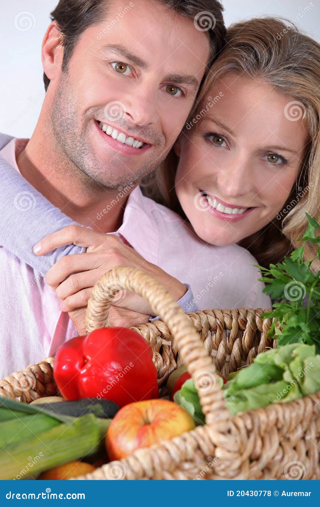 Wife puts head on husband stock photo. Image of love 20430778