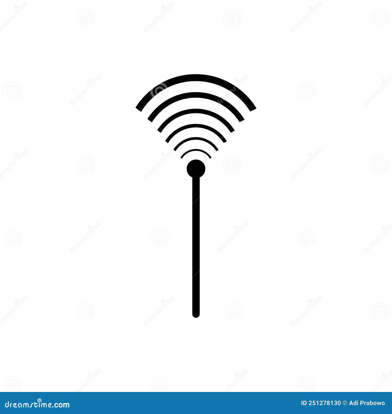 Wifi Antenna Icon Logo Vector Design Stock Illustration Illustration