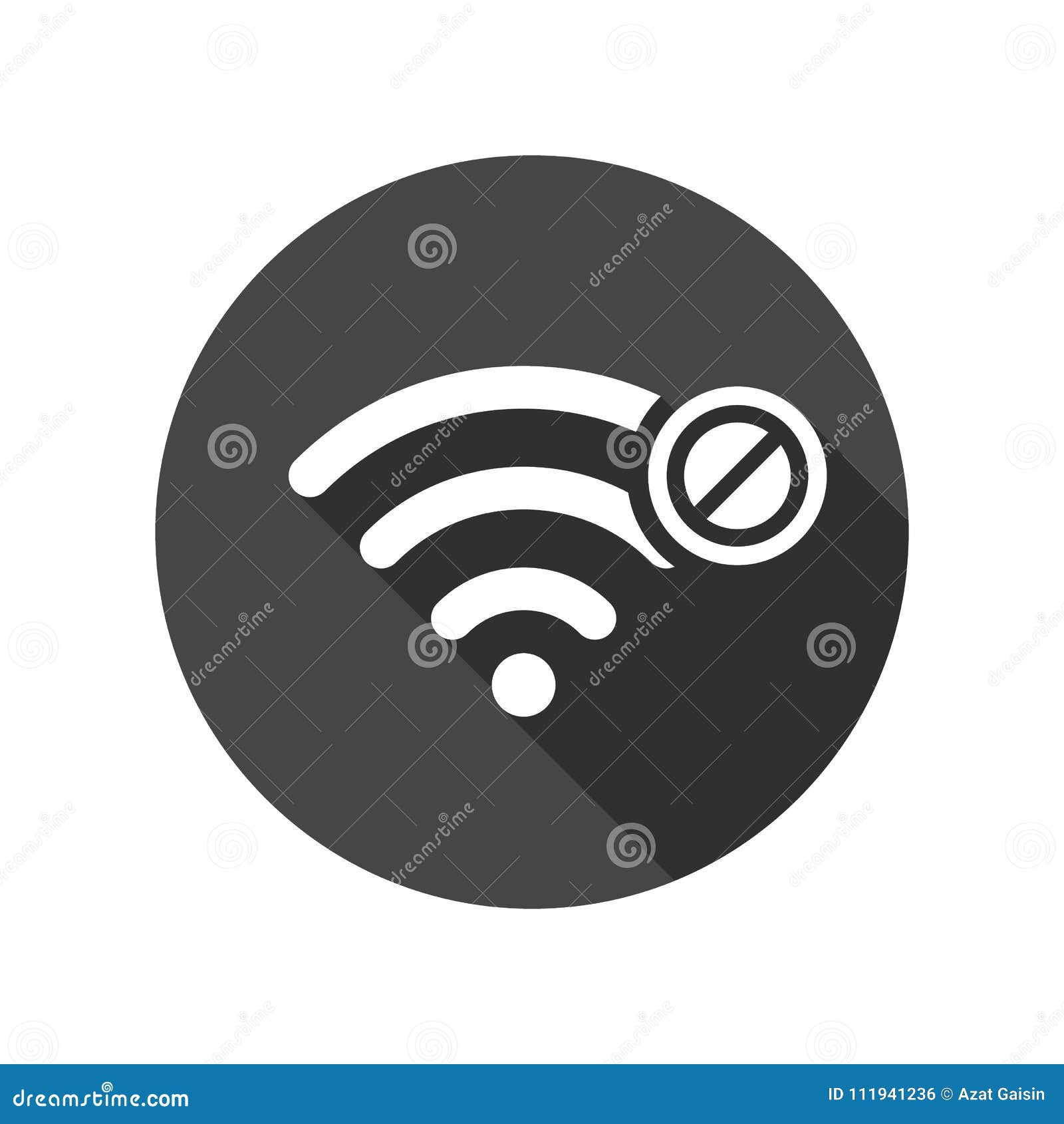 Wifi Icon With Not Allowed Sign. Wifi Icon And Block ...