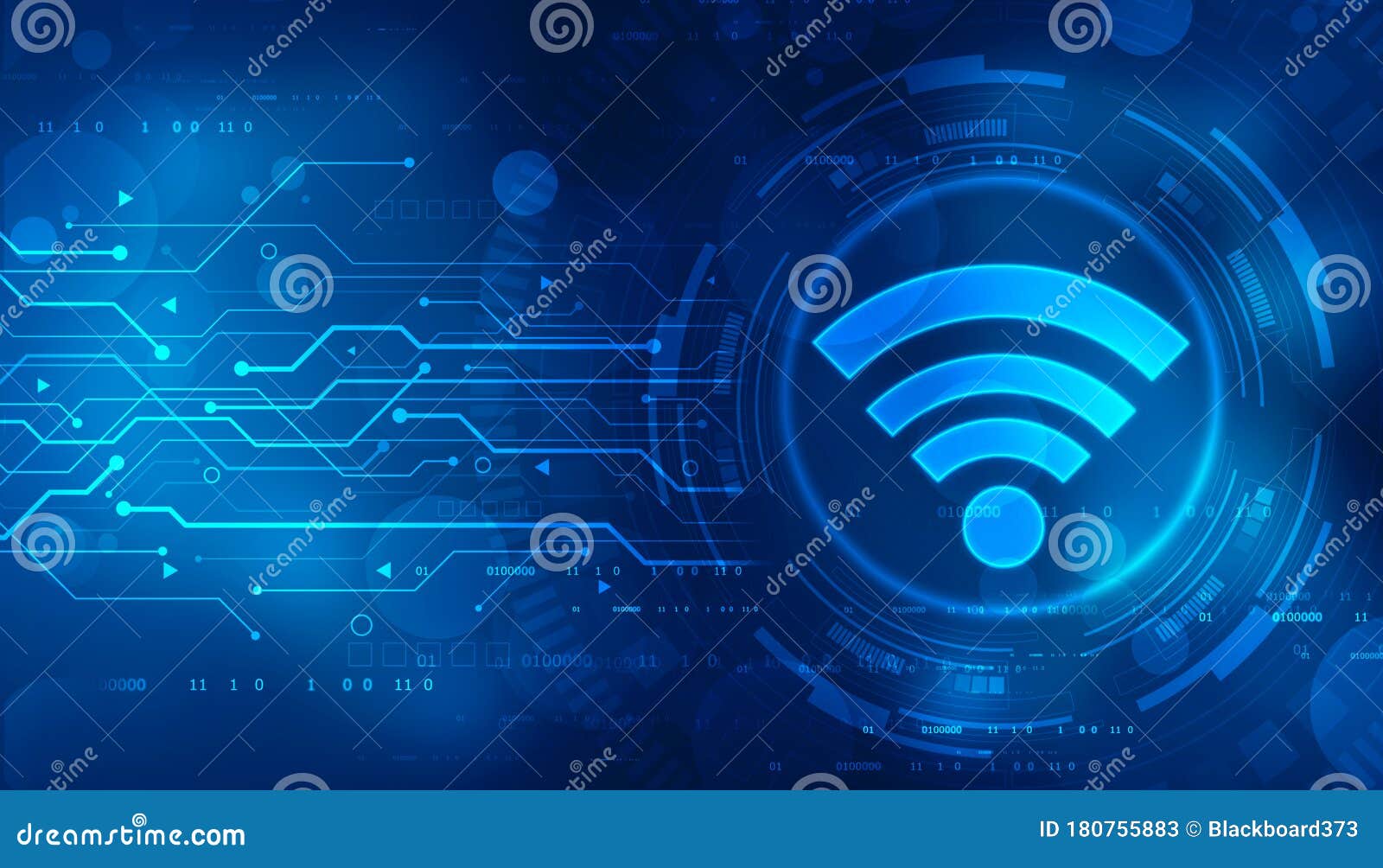 WiFi Internet Network Connection Background, Wireless High Speed Internet  Communication Concept Background Stock Image - Image of cyberspace,  information: 180755883