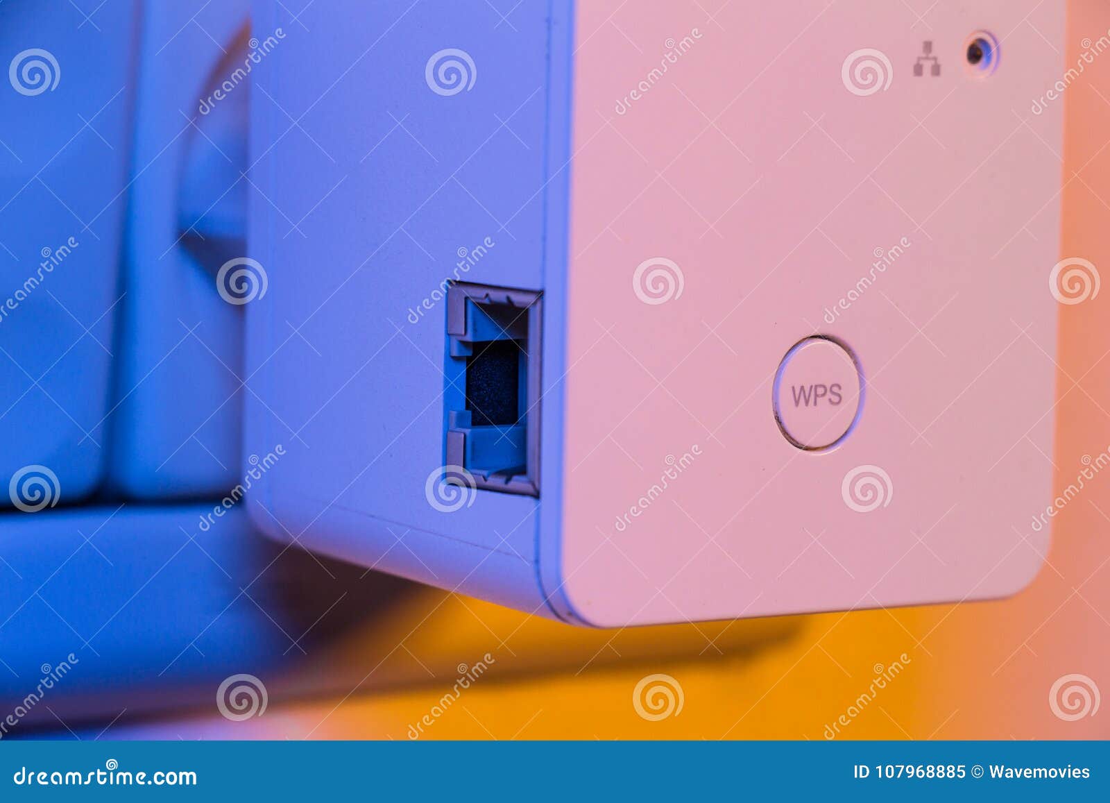 WiFi Repeater in Electrical Socket on the Wall Stock Image Image of