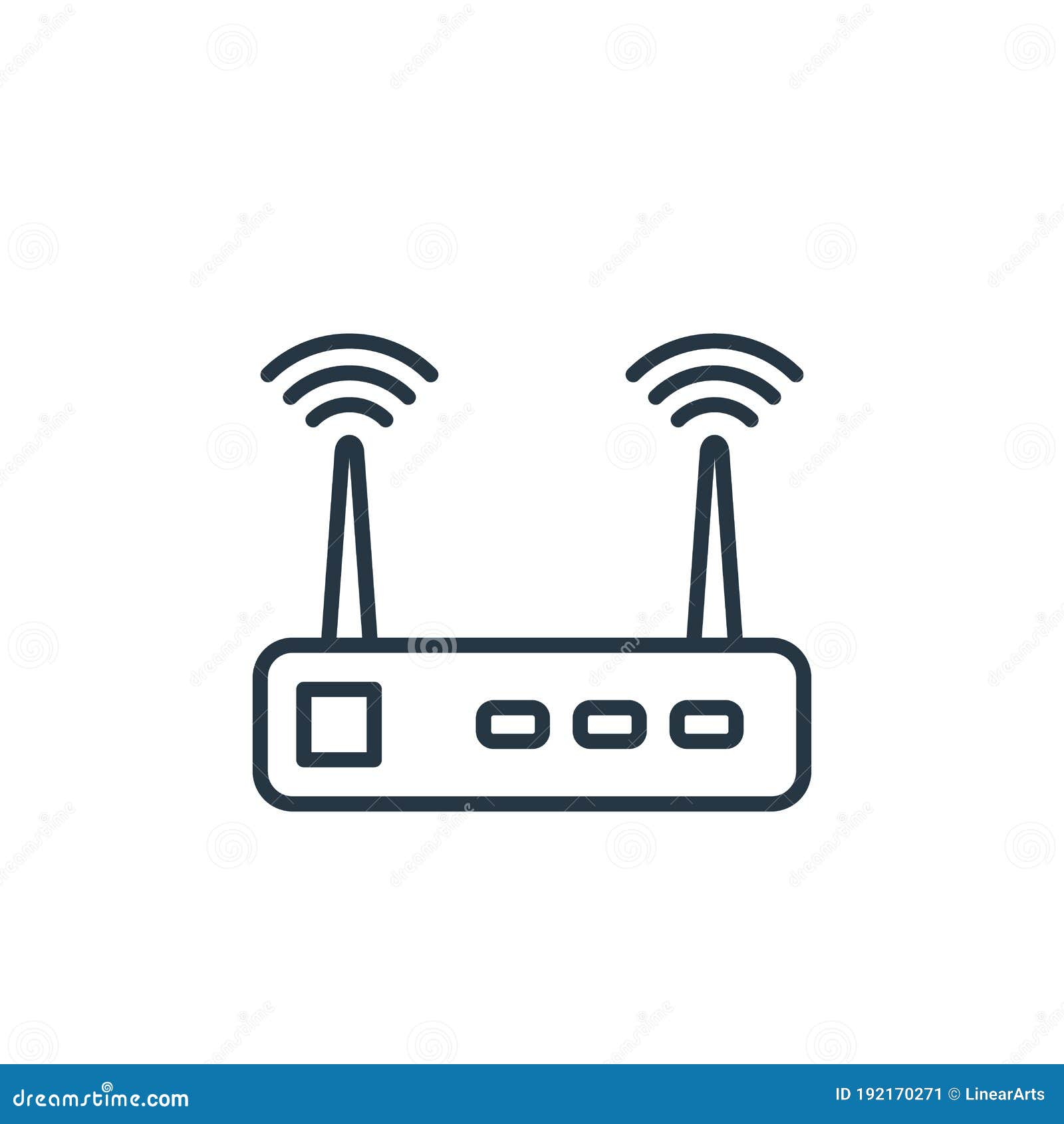 wifi router icon  from smarthome concept. thin line  of wifi router editable stroke. wifi router linear sign for