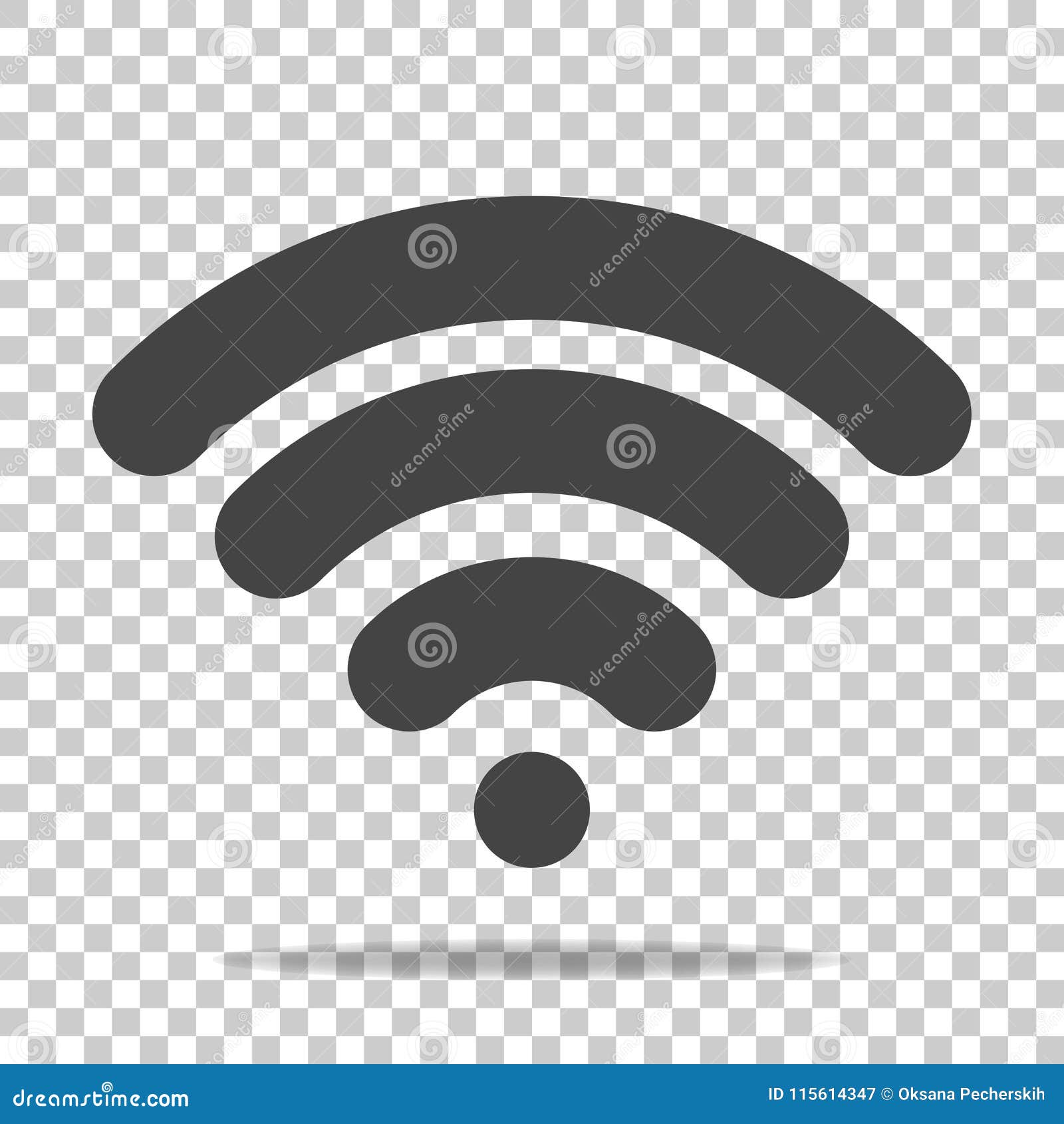 wifi  icon on transparent background. wi-fi logo illustra