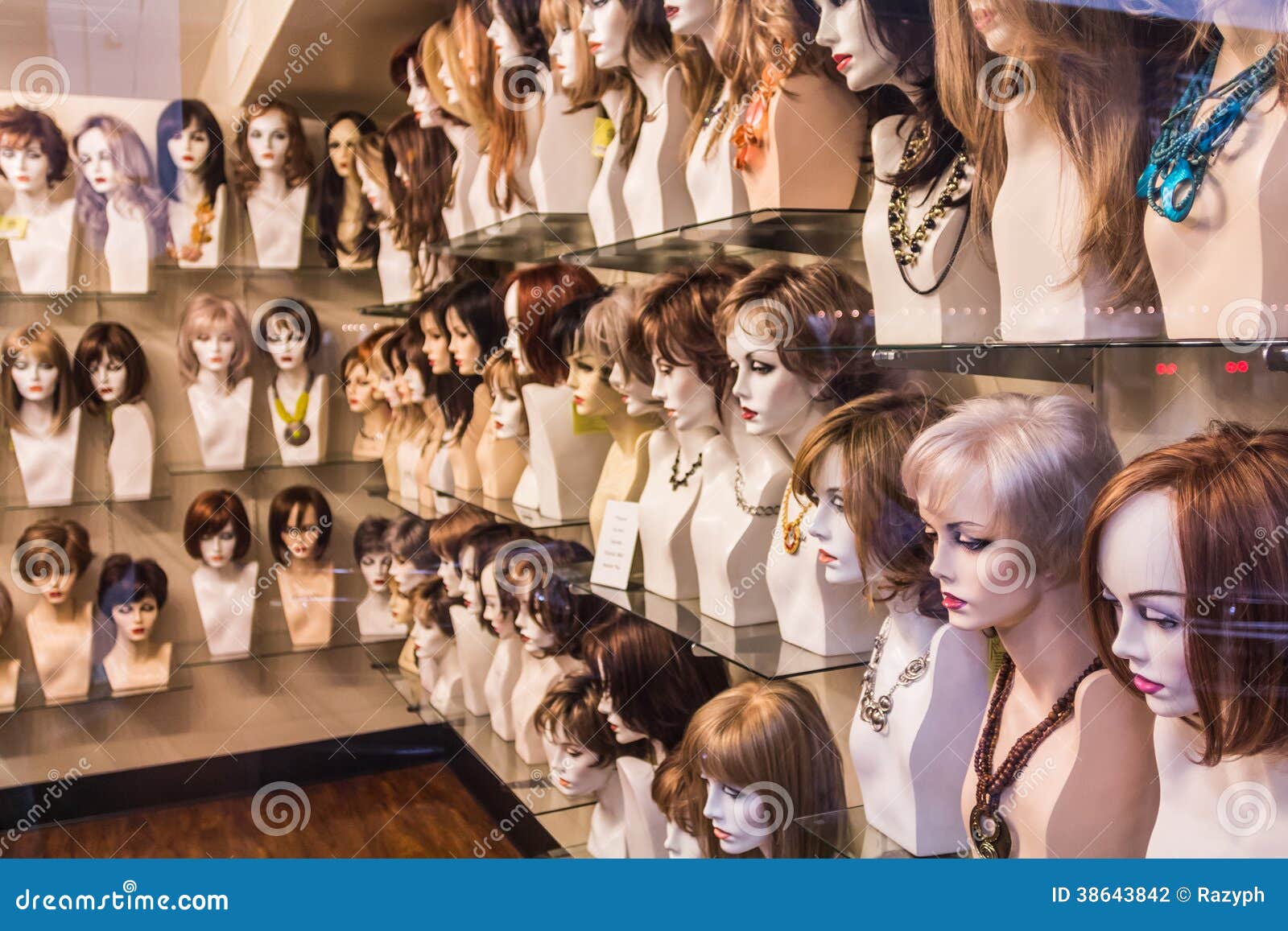Wig shop stock photo. Image of beauty, periwing, salon 38643842