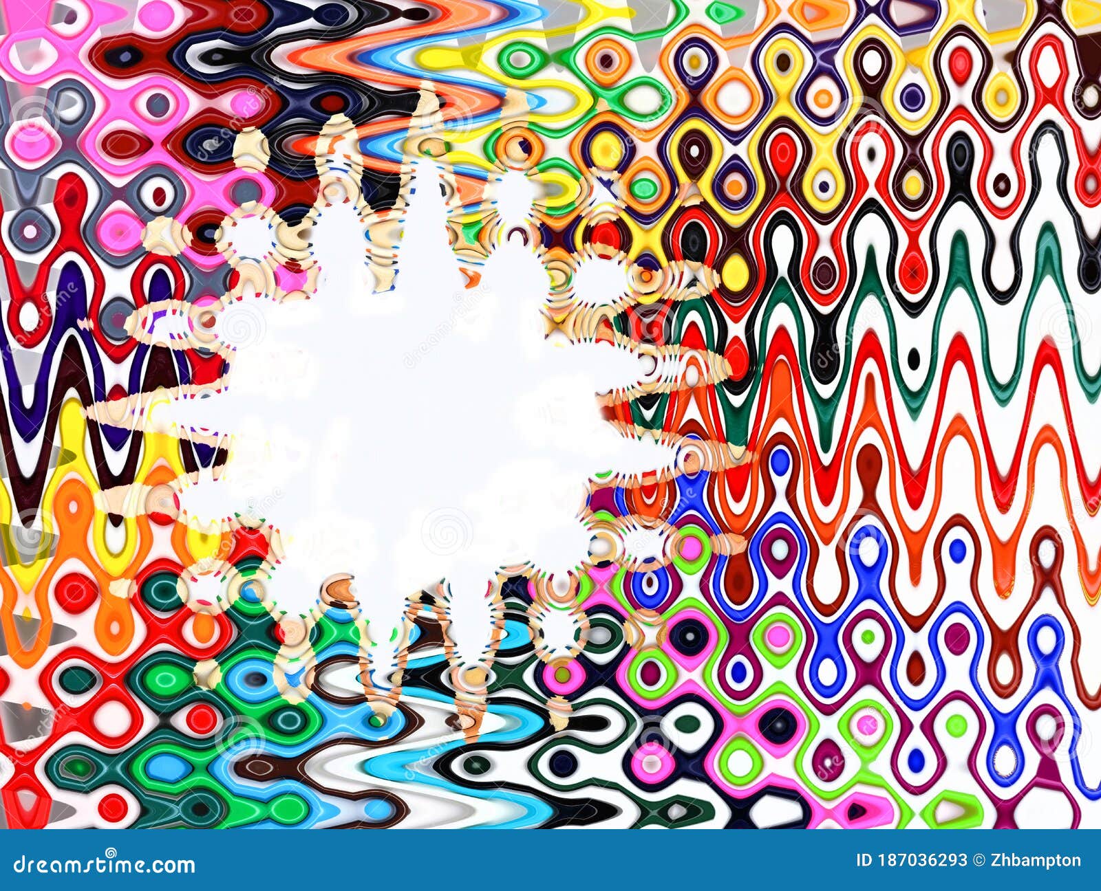 wiggles of colours with copy space for your text