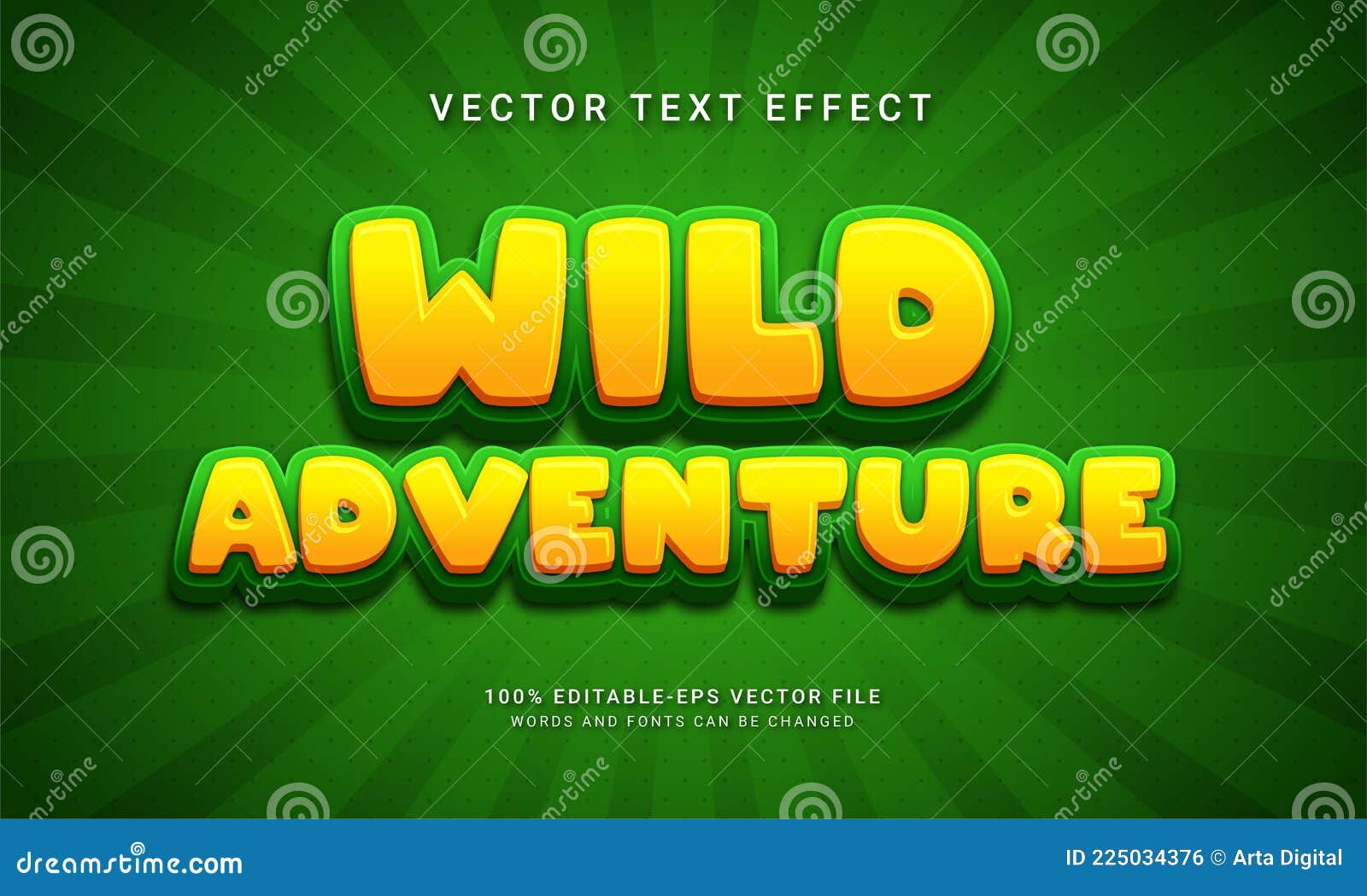 wild adventure editable text effect themed wild life