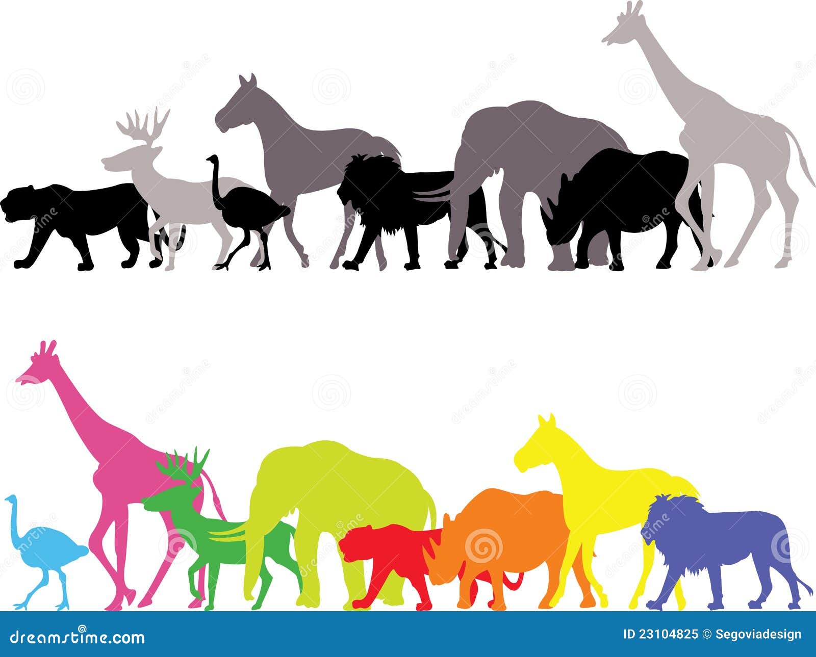 Wild animal silhouette stock vector. Illustration of group - 23104825 Wild animal silhouette stock vector. Illustration of group - 23104825