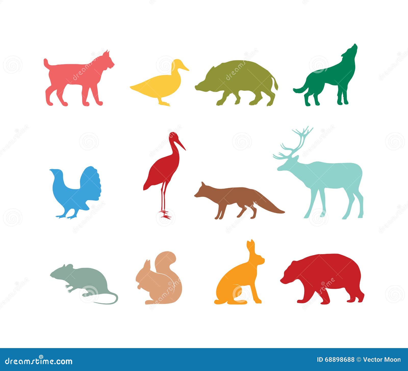 Wild Animal Silhouette and Wild Animal Symbols Stock Vector - Illustration of life, boar: 68898688 Wild Animal Silhouette and Wild Animal Symbols Stock Vector - Illustration of life, boar: 68898688