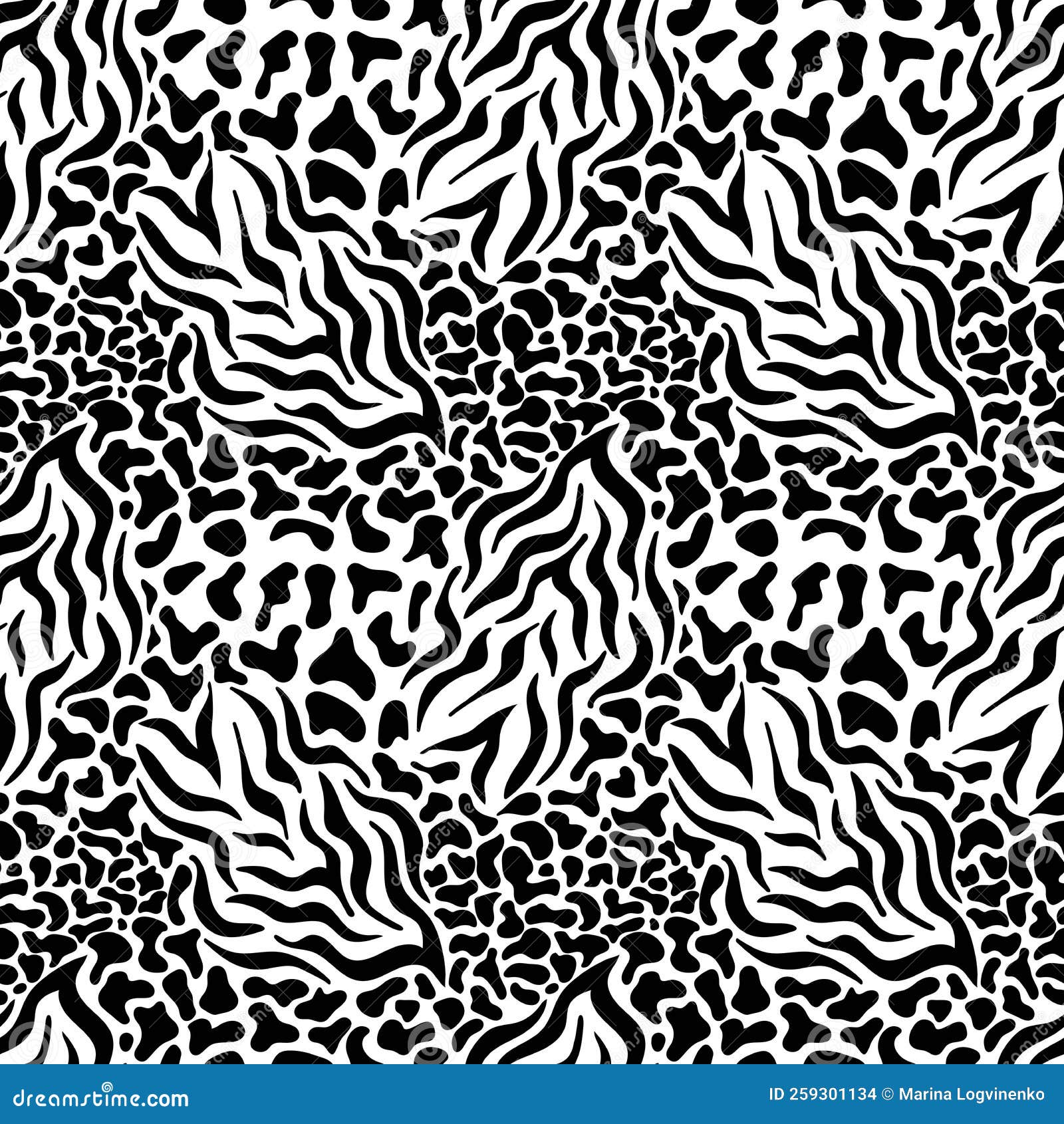 Wild Animal Skin Seamless Pattern. Surface Design for Textile, Fabric ...