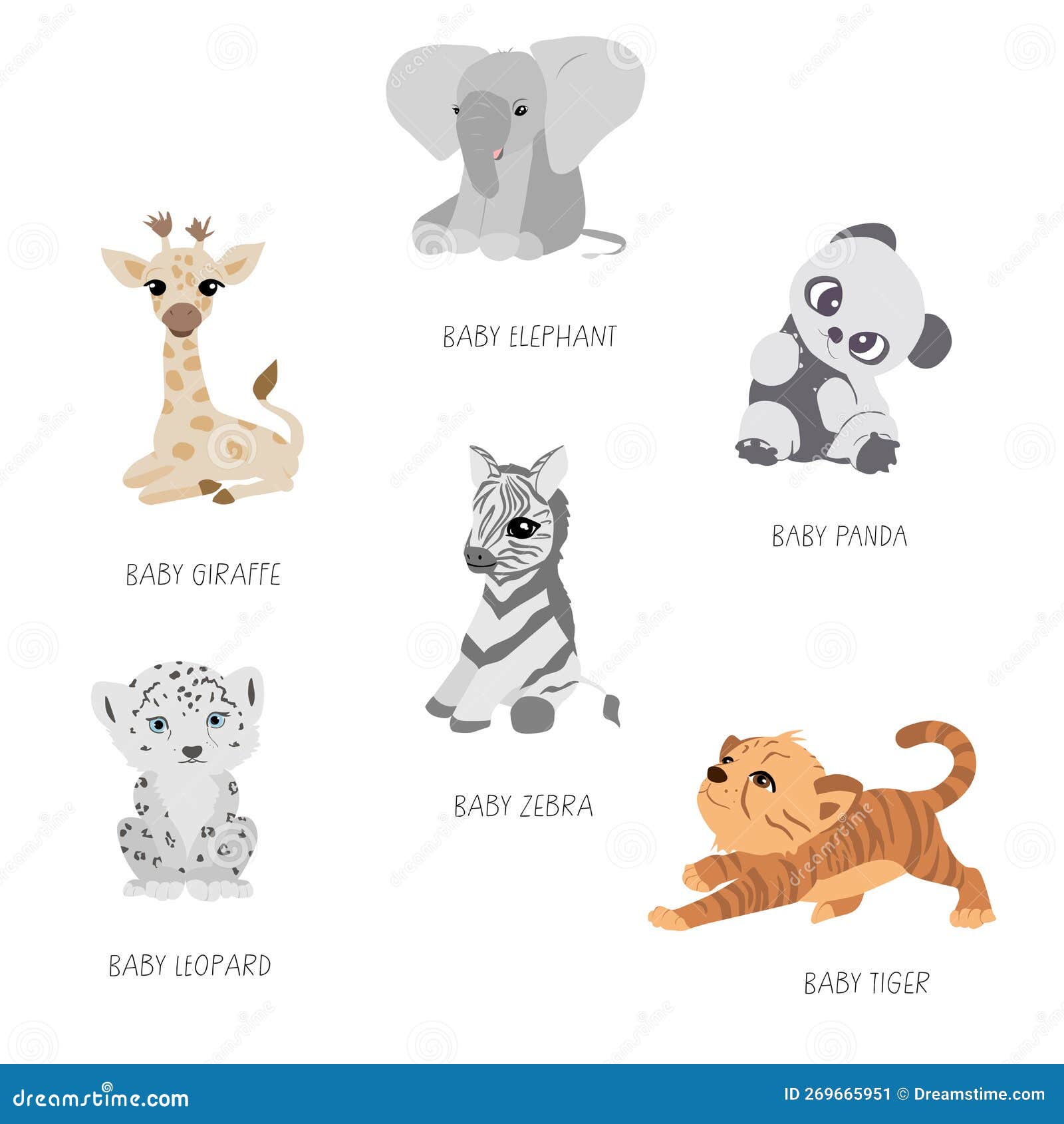 Animals Their Babies Stock Illustrations – 54 Animals Their Babies Stock  Illustrations, Vectors & Clipart - Dreamstime