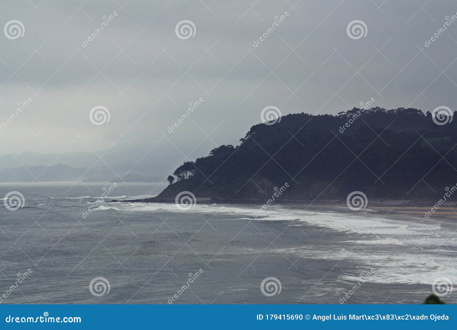 wild beach from asturias, spain.