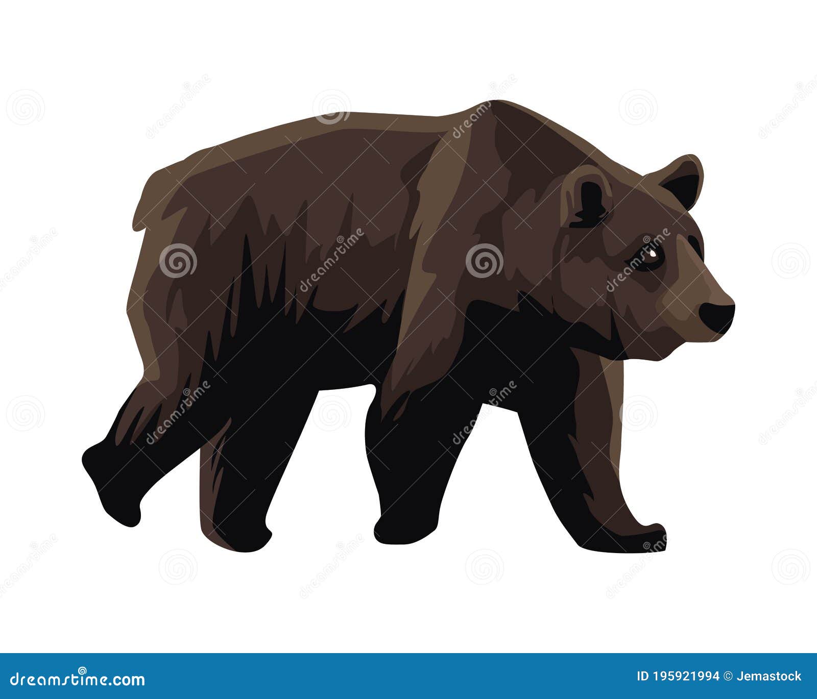 Wild Bear Beast Animal Icon Stock Vector - Illustration of design,  isolated: 195921994