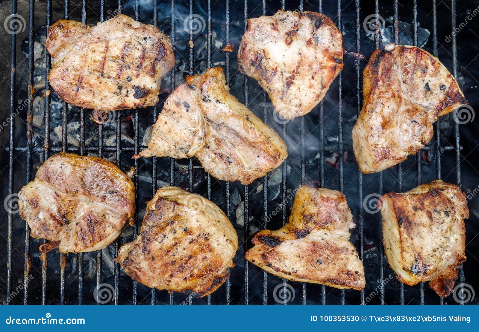 Wild camping food stock photo. Image of grilling, grilled 100353530