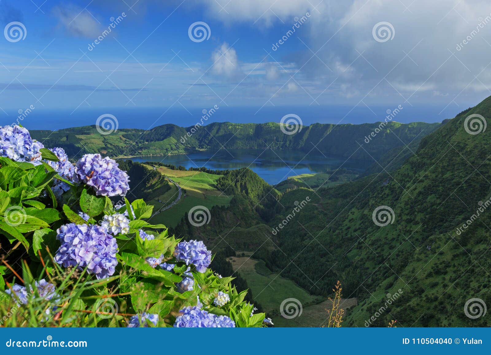 lake of seven cities, azores island, portugal