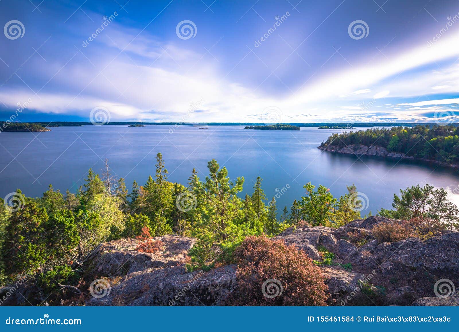 wild landscape of the swedish archipelago, sweden