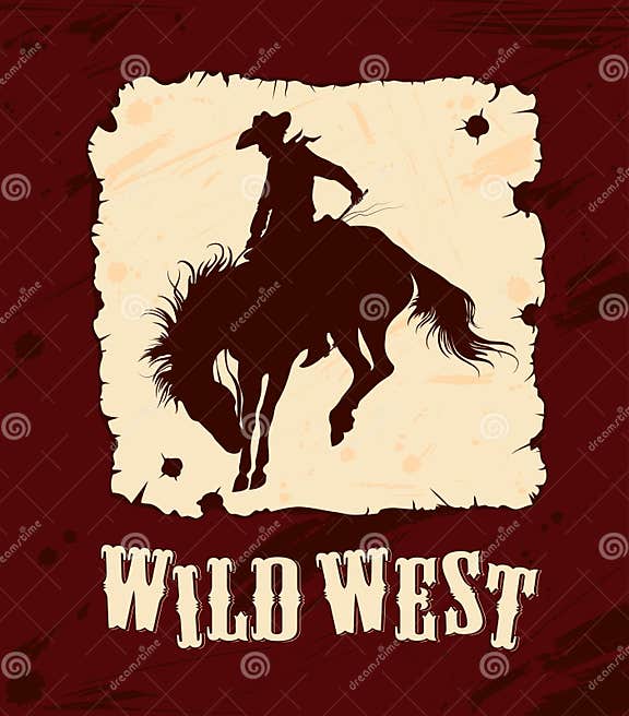 Wild west background stock vector. Illustration of color - 22790064