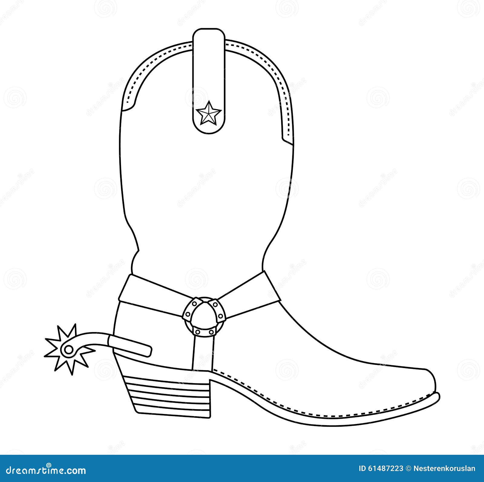 Cowboy Boot Drawing Stock Photos and Images  123RF