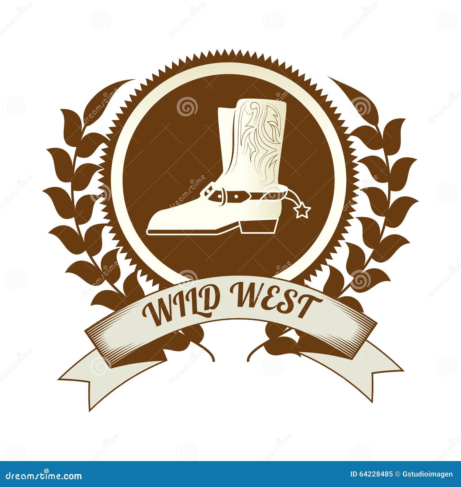 Wild west culture stock illustration. Illustration of symbol - 64228485
