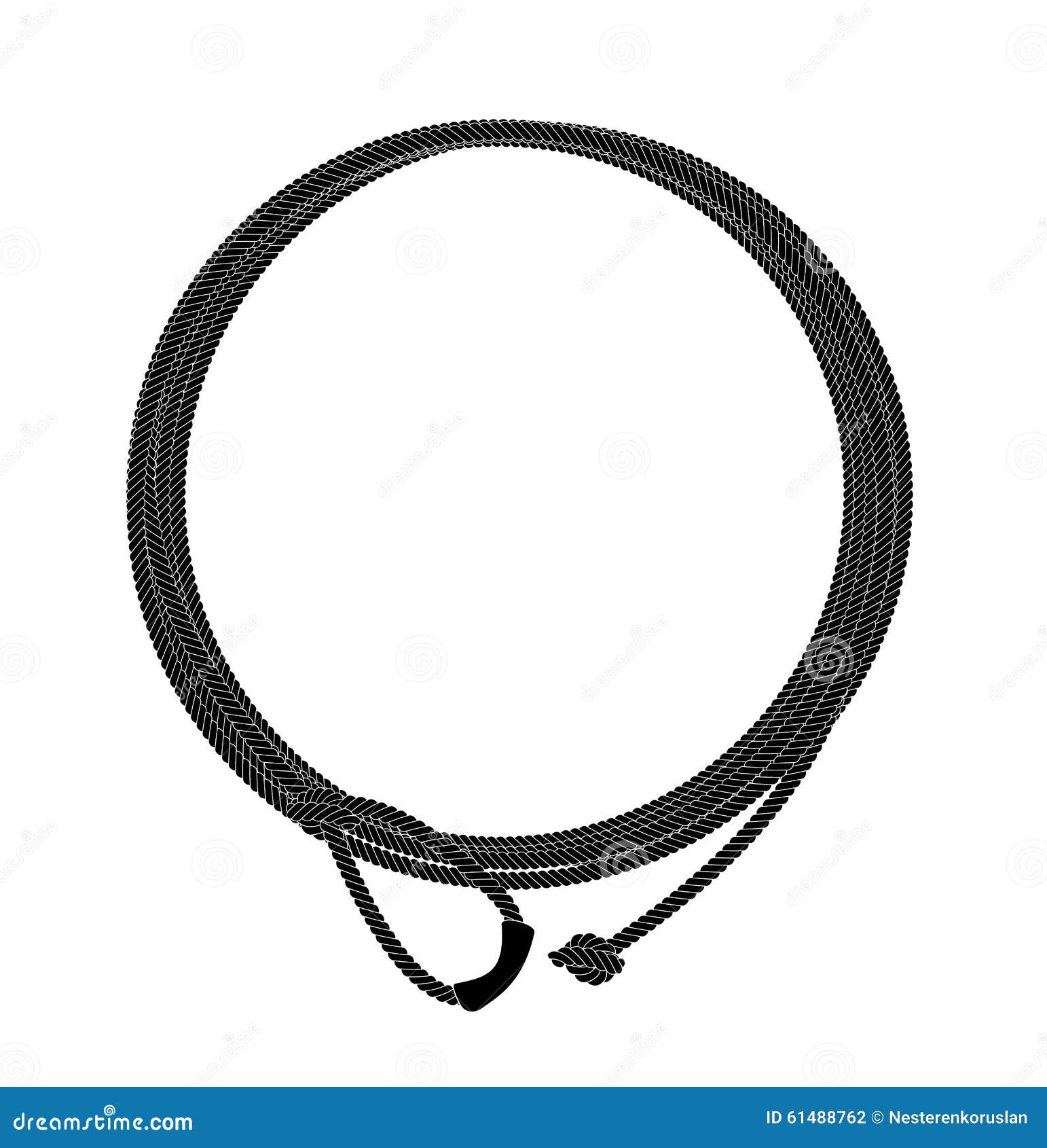 Lasso Clipart Black And White