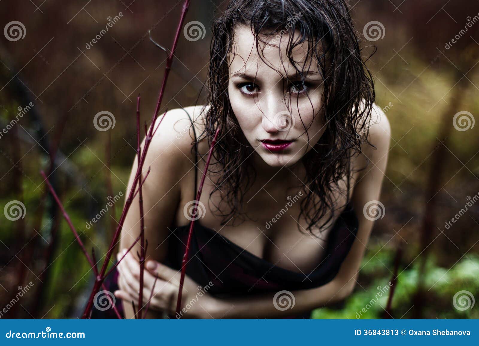 Scared face of woman Stock Photo by ©rainfall 49680905