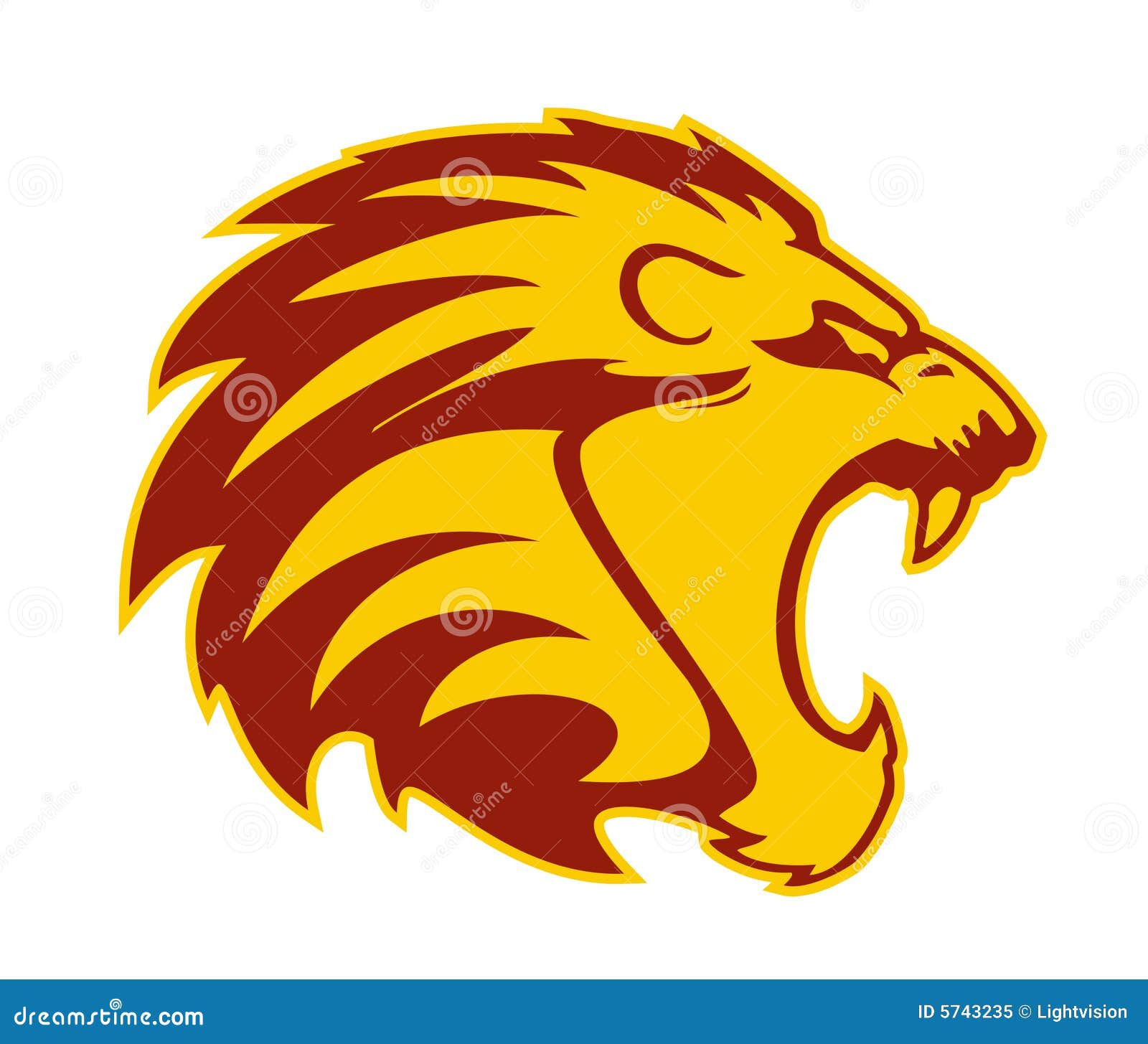 Wildcat Illustration stock vector. Illustration of yellow - 5743235