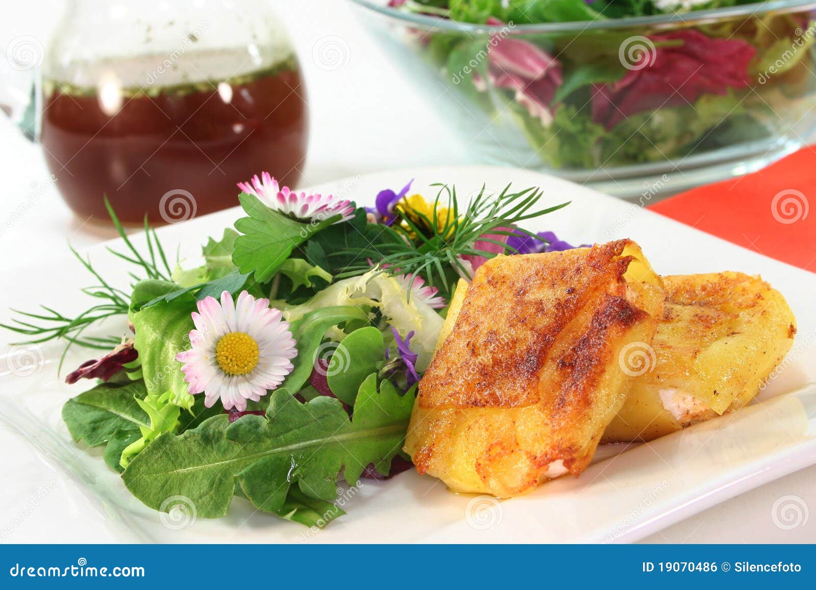 Wilder Krautsalat stockfoto. Bild von löwenzahn, kartoffel - 19070486