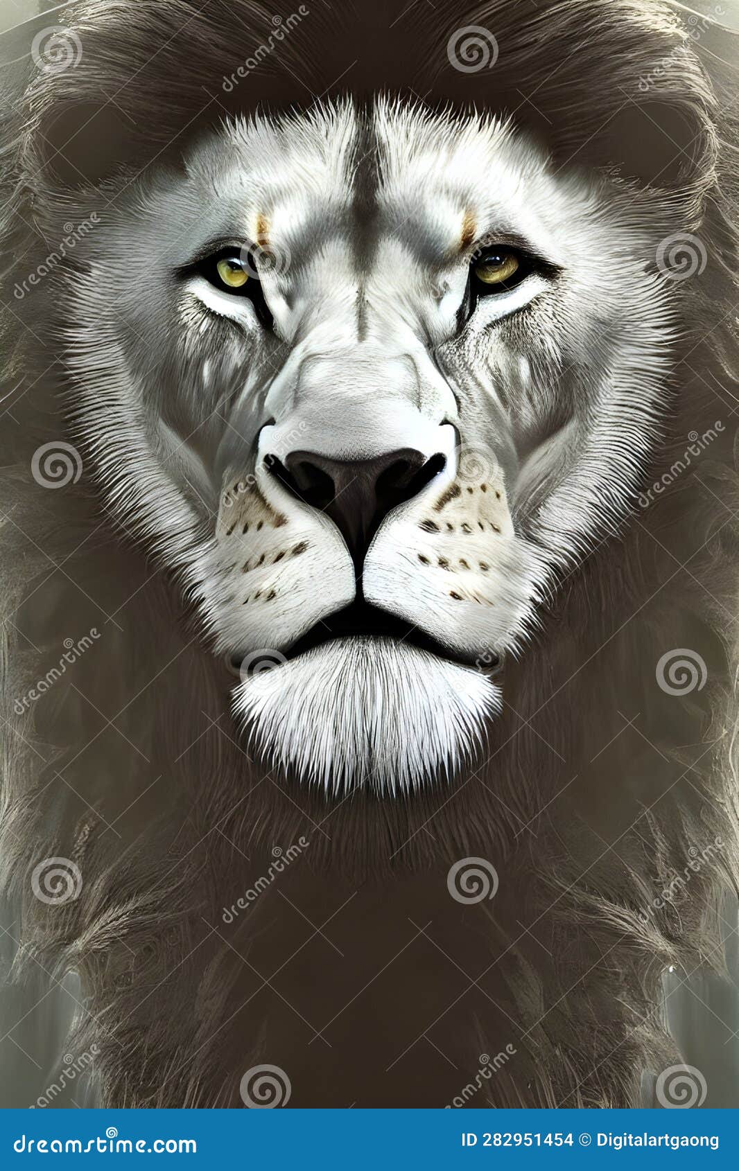 wilderness crescendo unleashed: digital lion artwork selection