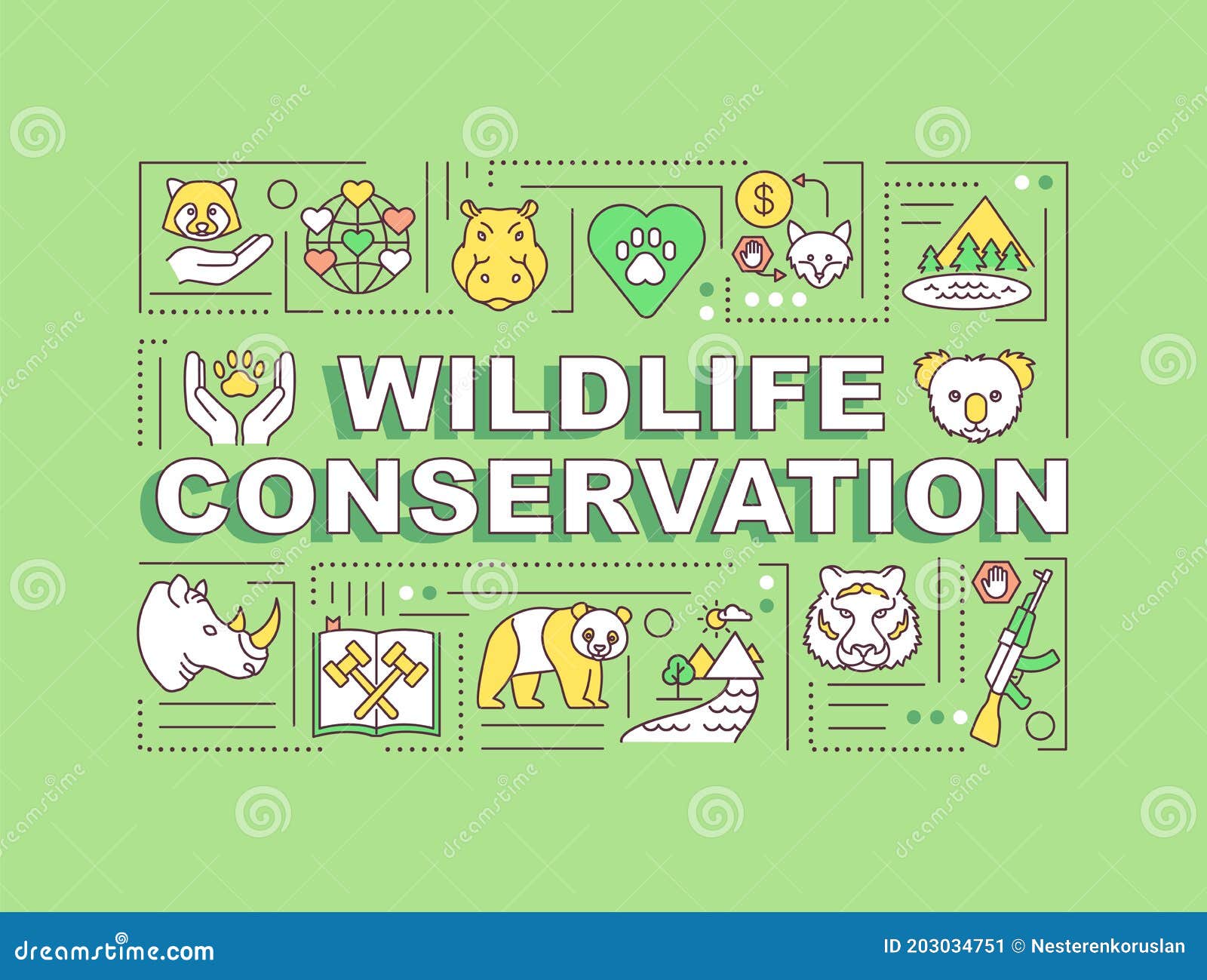 animal conservation clipart