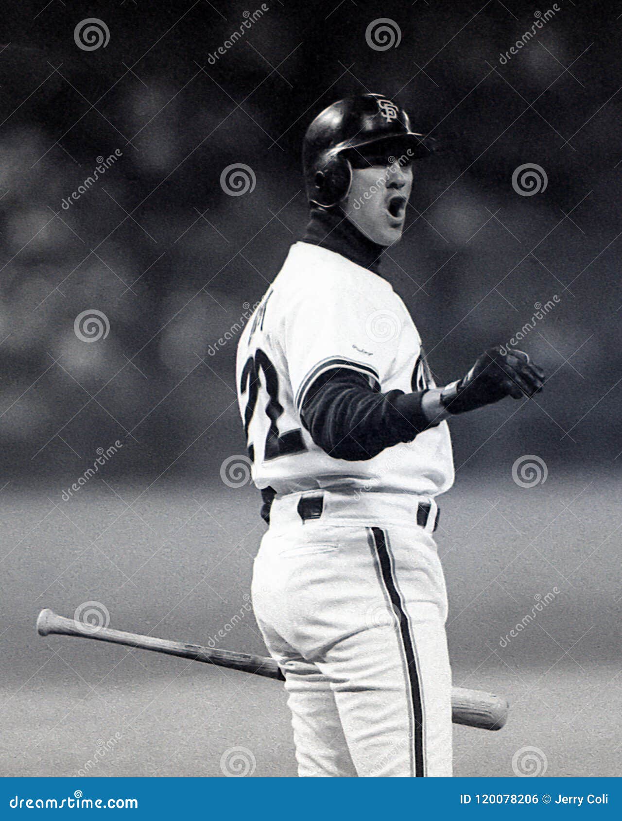 Will Clark, San Francisco Giants Editorial Stock Photo - Image of negative,  jersey: 120693993