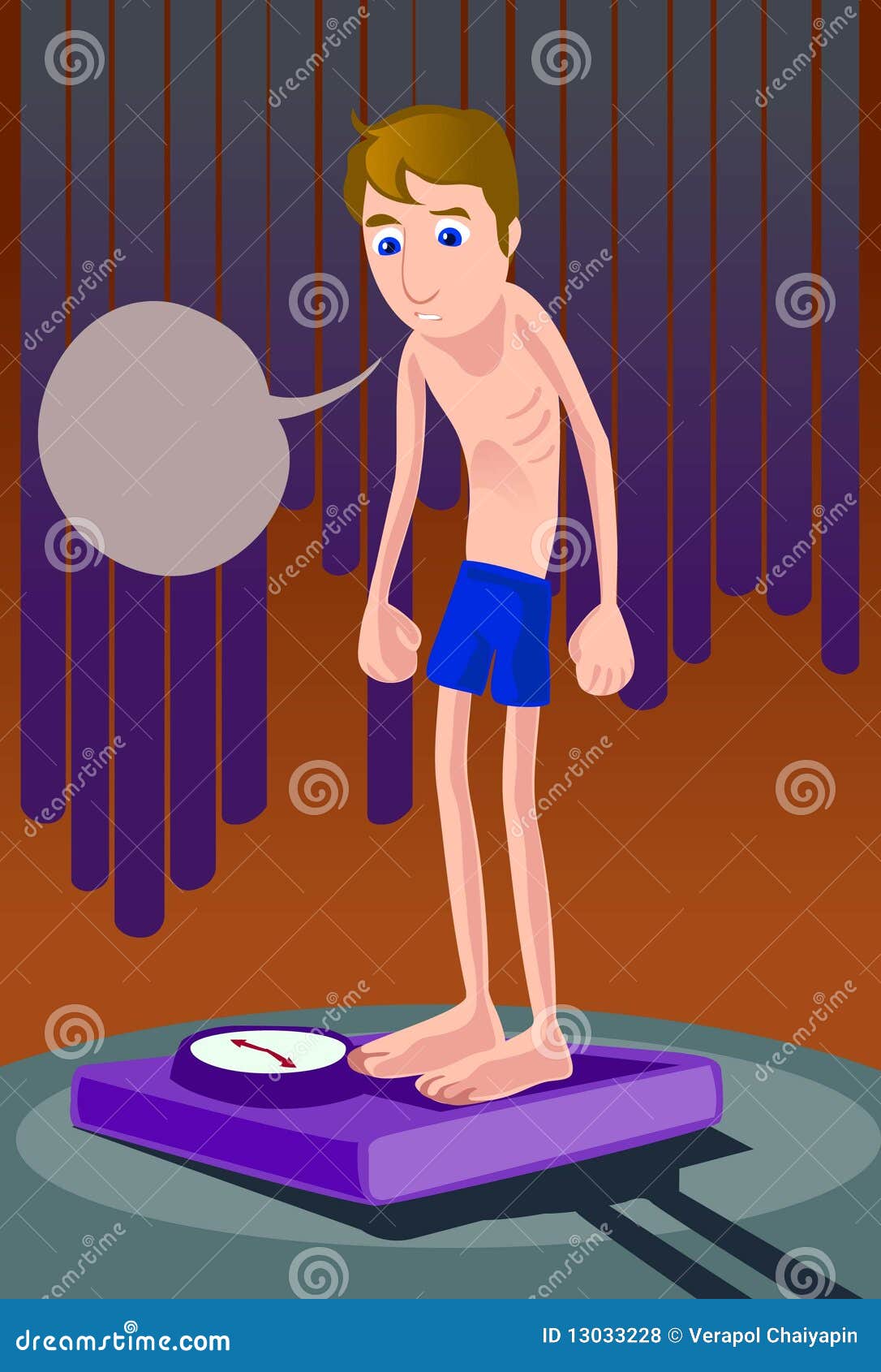 When Will I Put on Weight? stock illustration. Illustration of scale