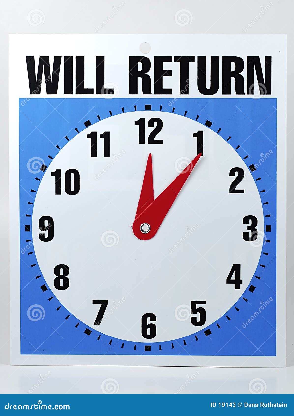 Will Return Sign stock image. Image of message, open, minutes 19143