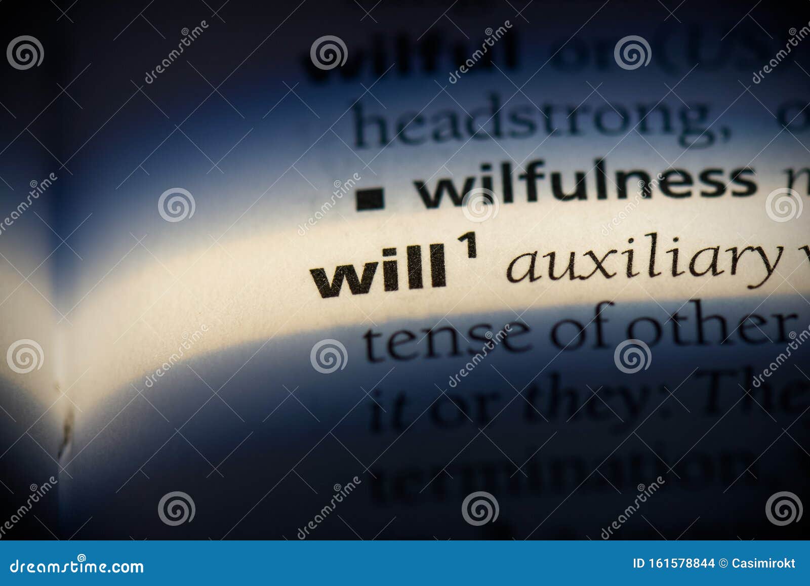 Will stock photo. Image of info, printed, detail, closeup 161578844