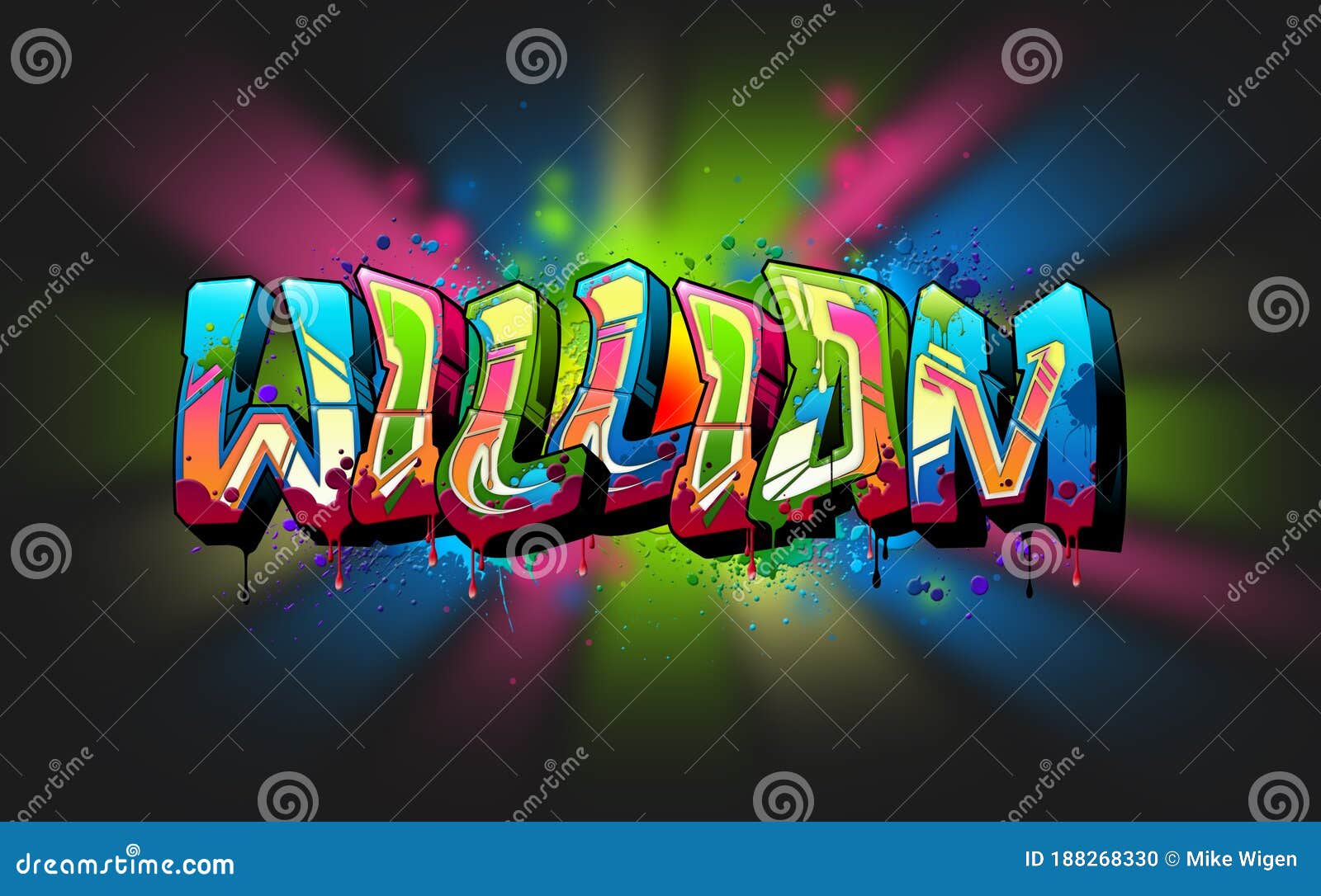 William Name Text Graffiti Stock Illustration Illustration Of Cartoon