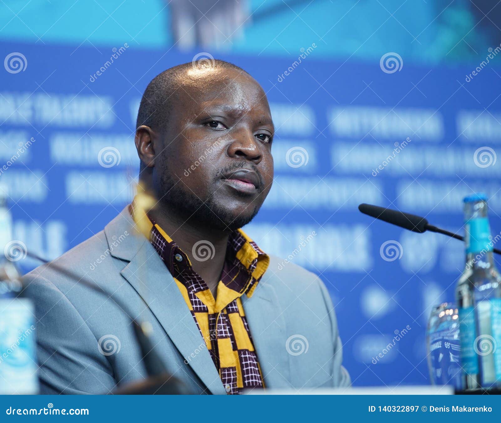 William Kamkwamba Attends the Press Conference Editorial Photography