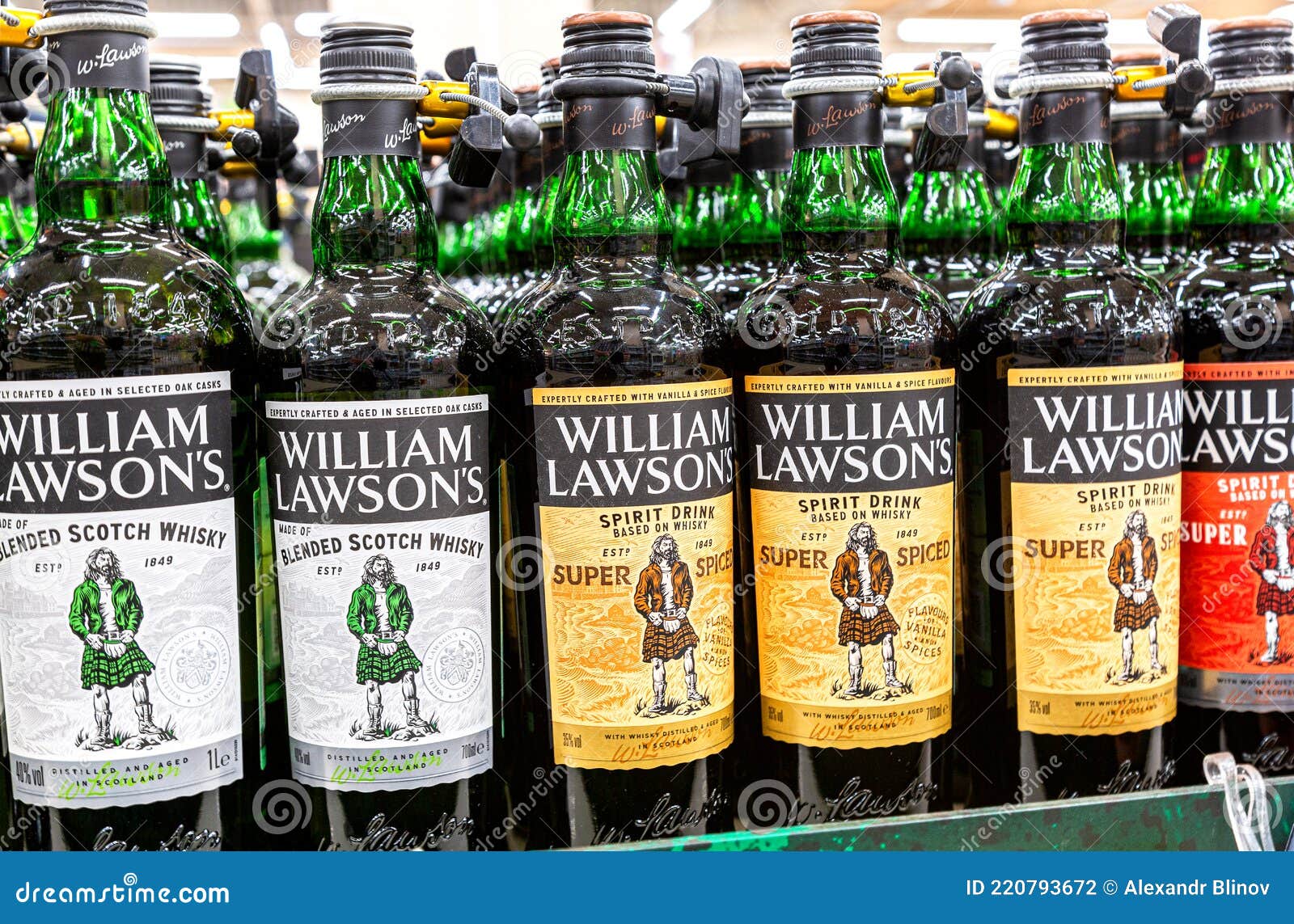 William Lawson`s Whisky on the Shelf at the Superstore Editorial