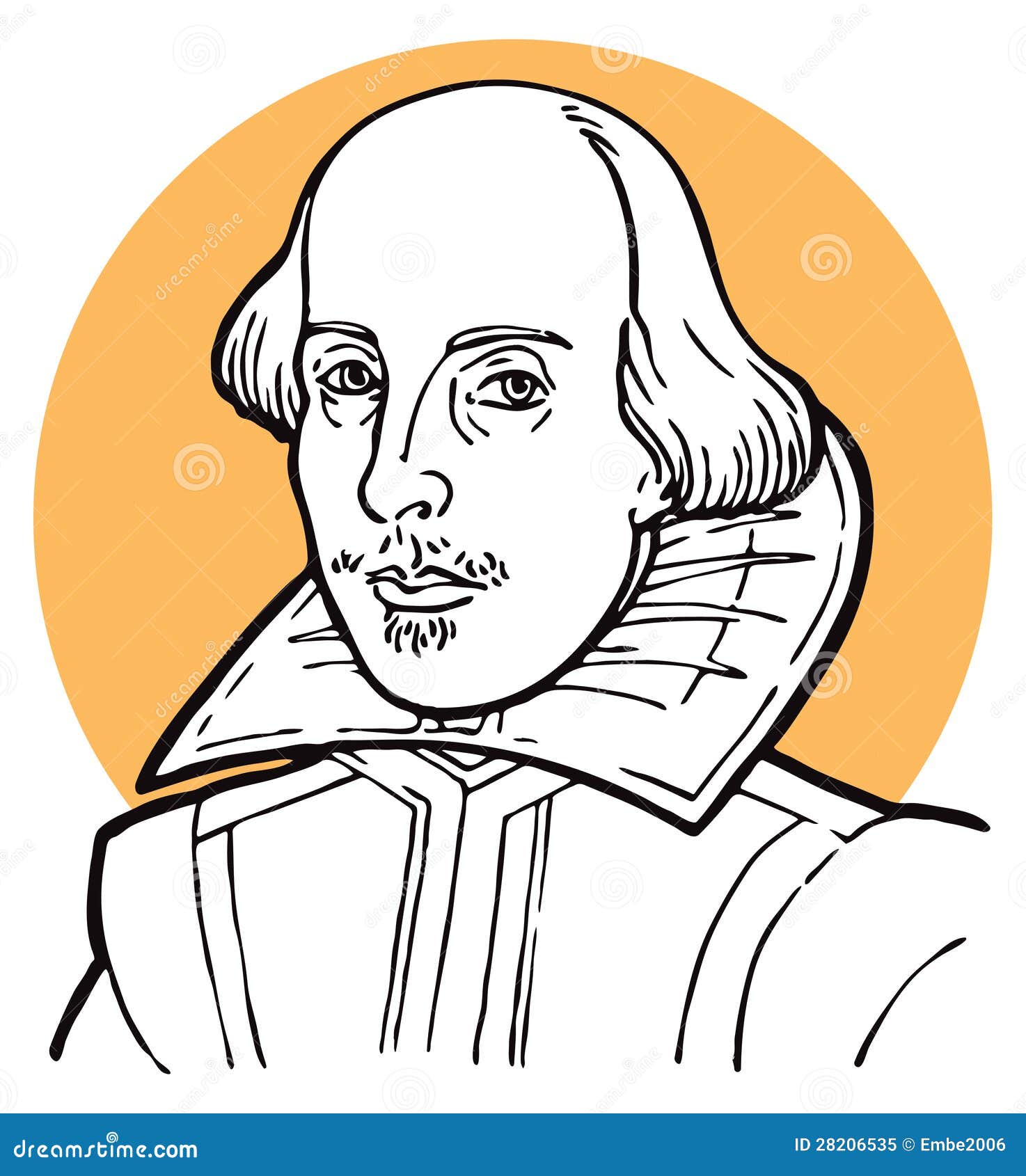 William Shakespeare editorial image. Illustration of poet - 28206535