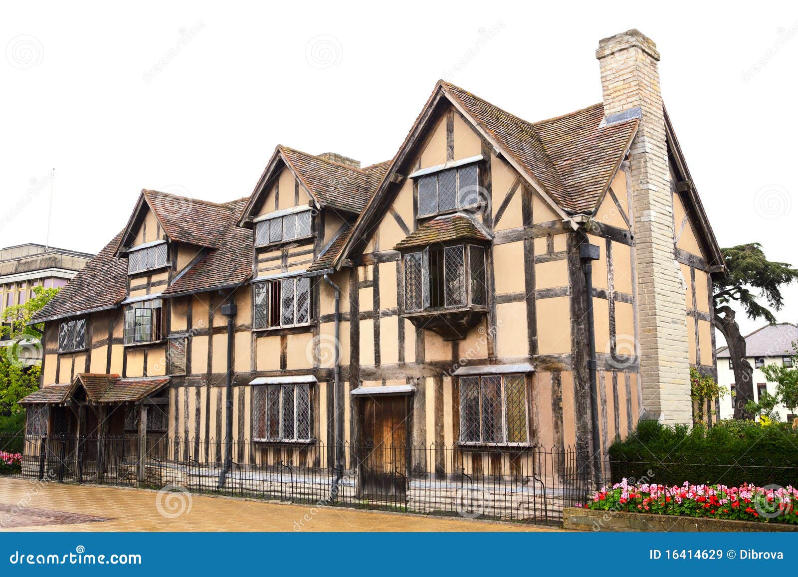 William Shakespeare Haus stockbild. Bild von grenzstein 16414629