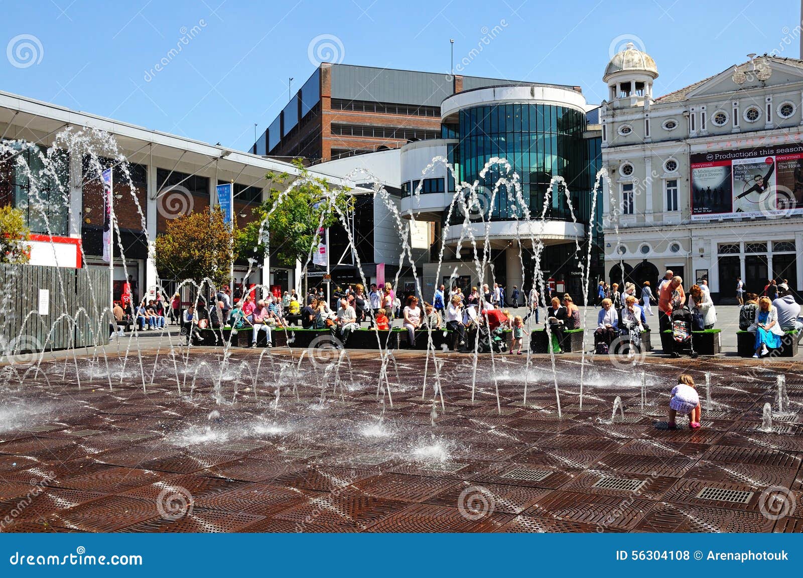 Williamson Square, Liverpool Photo stock éditorial Image du européen