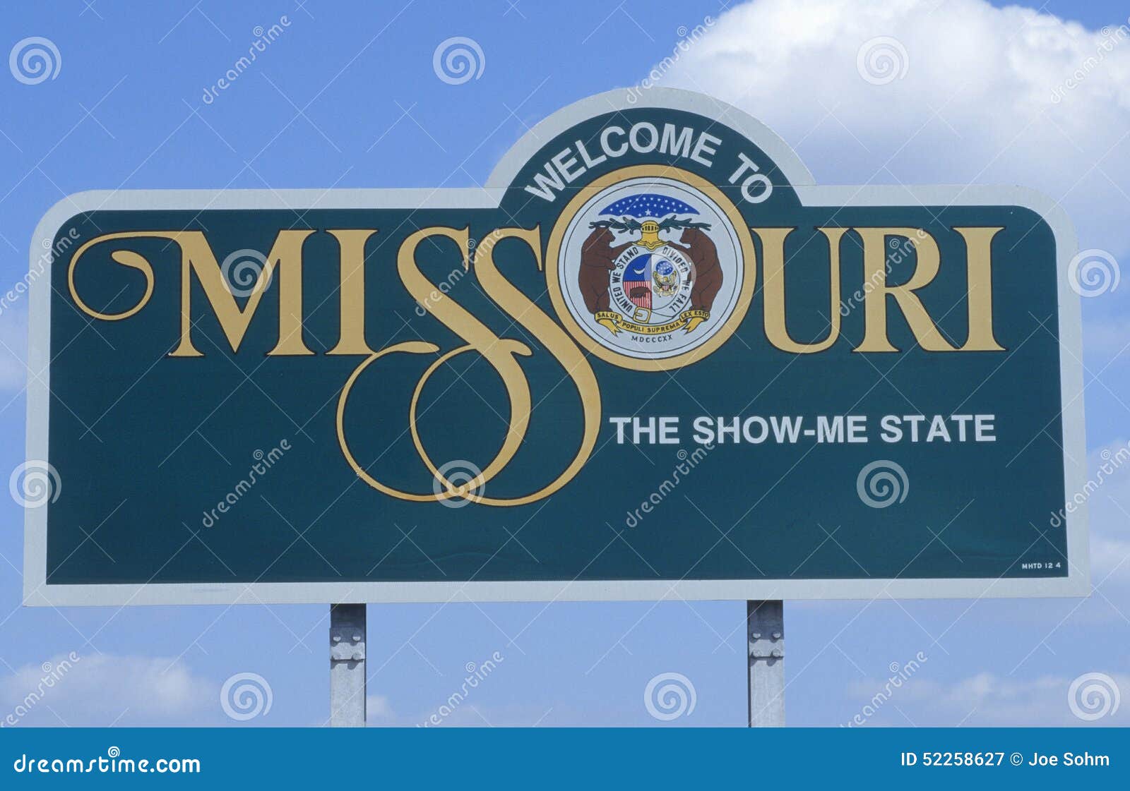 Willkommen Zum Missouri Zeichen Redaktionelles Stockfotografie Bild