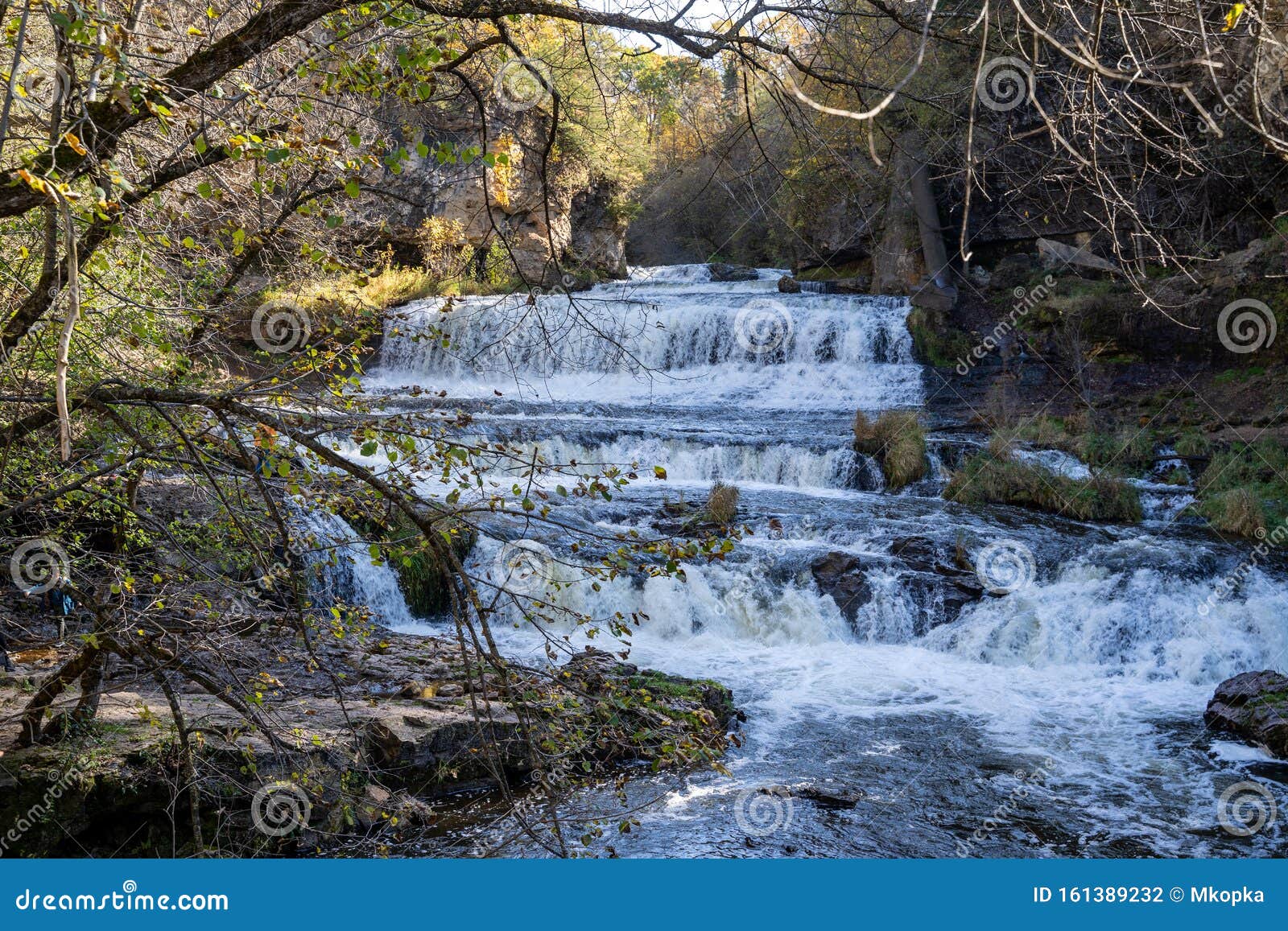 Willow River Falls at Willow River State Park in Hudson Wisconsin USA Stock Photo Image of
