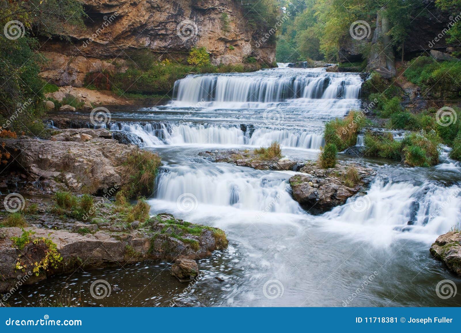 Willow River State Park Waterfall Stock Image Image of flowing