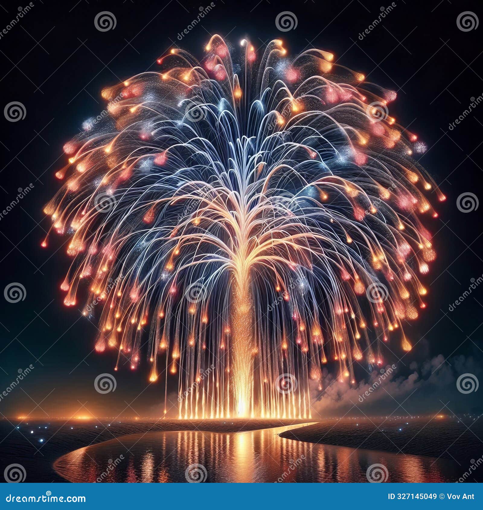 willow shells large, spherical fireworks that explode into lon