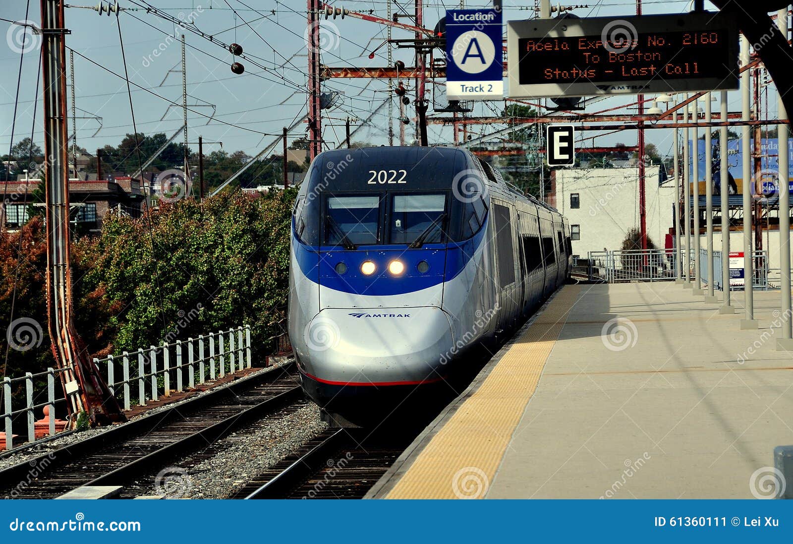 Wilmington, De Train D'AMTRAK Acela Photo éditorial Image du former