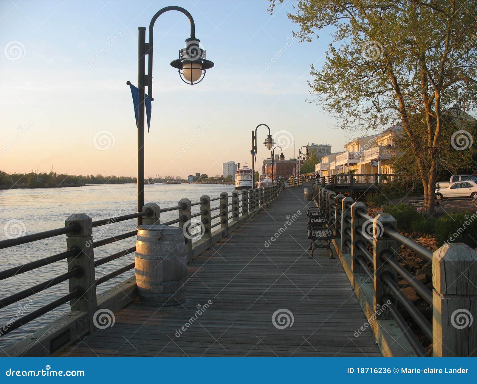 Wilmington NC boardwalk stock photo. Image of board, calm 18716236