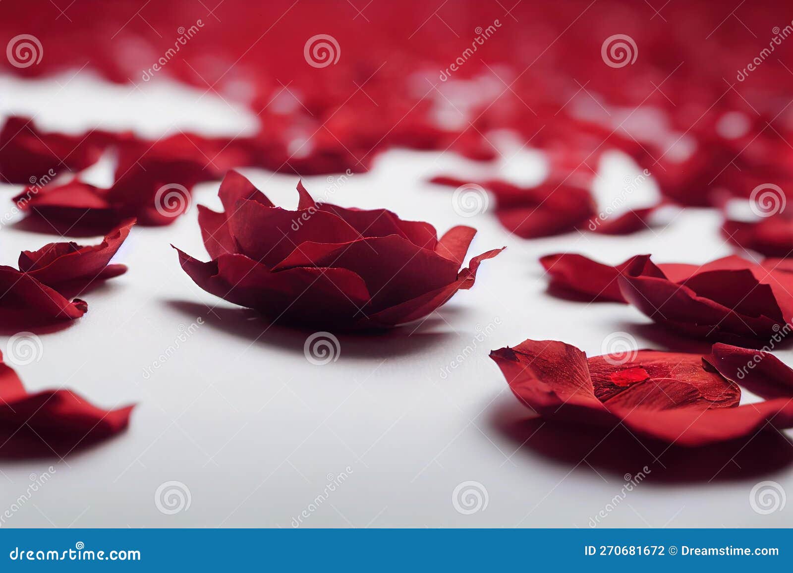 Dried Red Roses  Petals and Paints