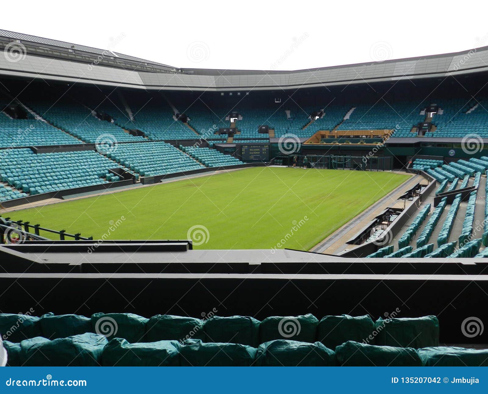 Centre Court after the Championships. All England Lawn Tennis and Croquet  Club. Wimbledon, United Kingdom. Editorial Photography - Image of journey,  britain: 135207042